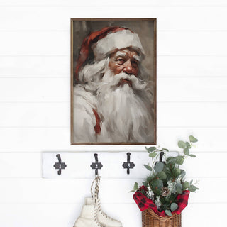 Santa Portrait In White-Kendrick Home-Evergreen Boutique, Women’s Fashion Boutique in Santa Claus, Indiana