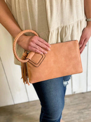 Soft Vegan Leather Wristlet/Clutch