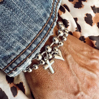 Stainless Steel Heart Bracelet 