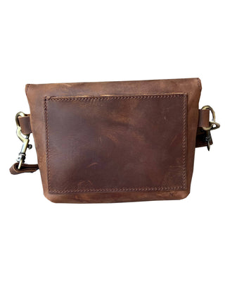 W022S crazy horse genuine leather crossbody-Roma Leathers, Inc.-Evergreen Boutique, Women’s Fashion Boutique in Santa Claus, Indiana