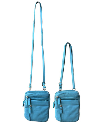 Cowhide Leather Crossbody-Handbags-Roma Leathers, Inc.-Evergreen Boutique, Women’s Fashion Boutique in Santa Claus, Indiana