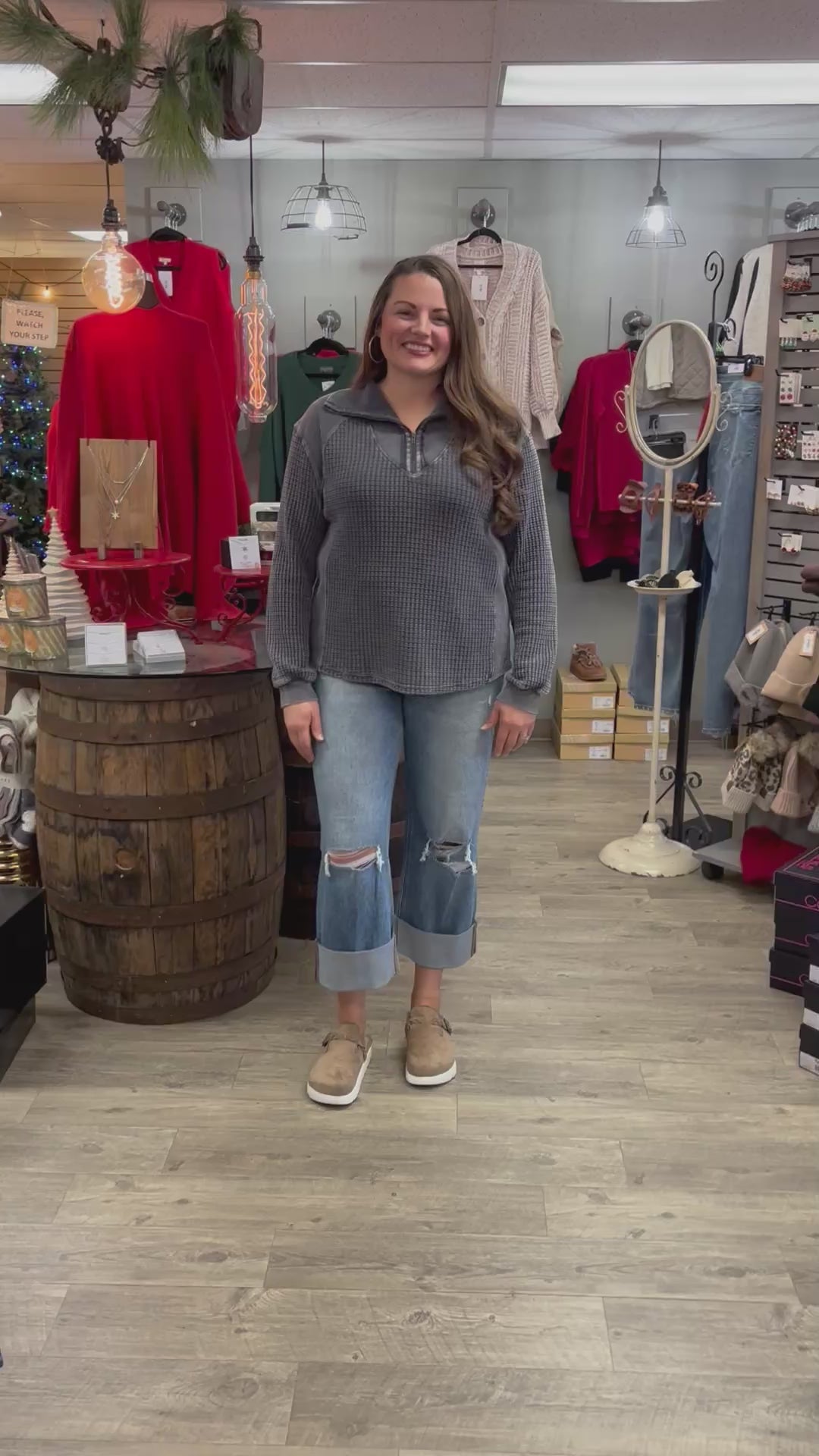 The Rosy Super High Baggy Wide Jean