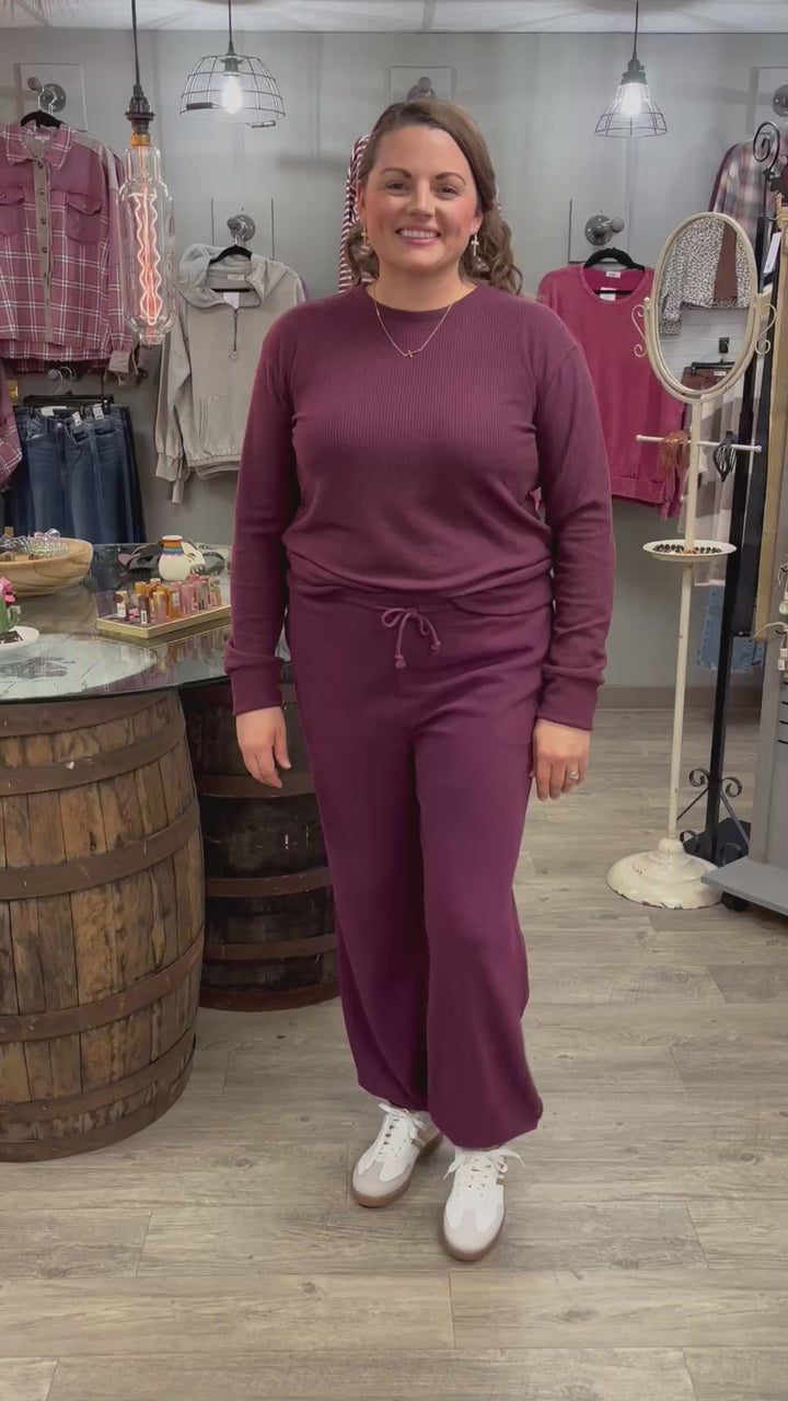 Dark Cherry Lounge Pants