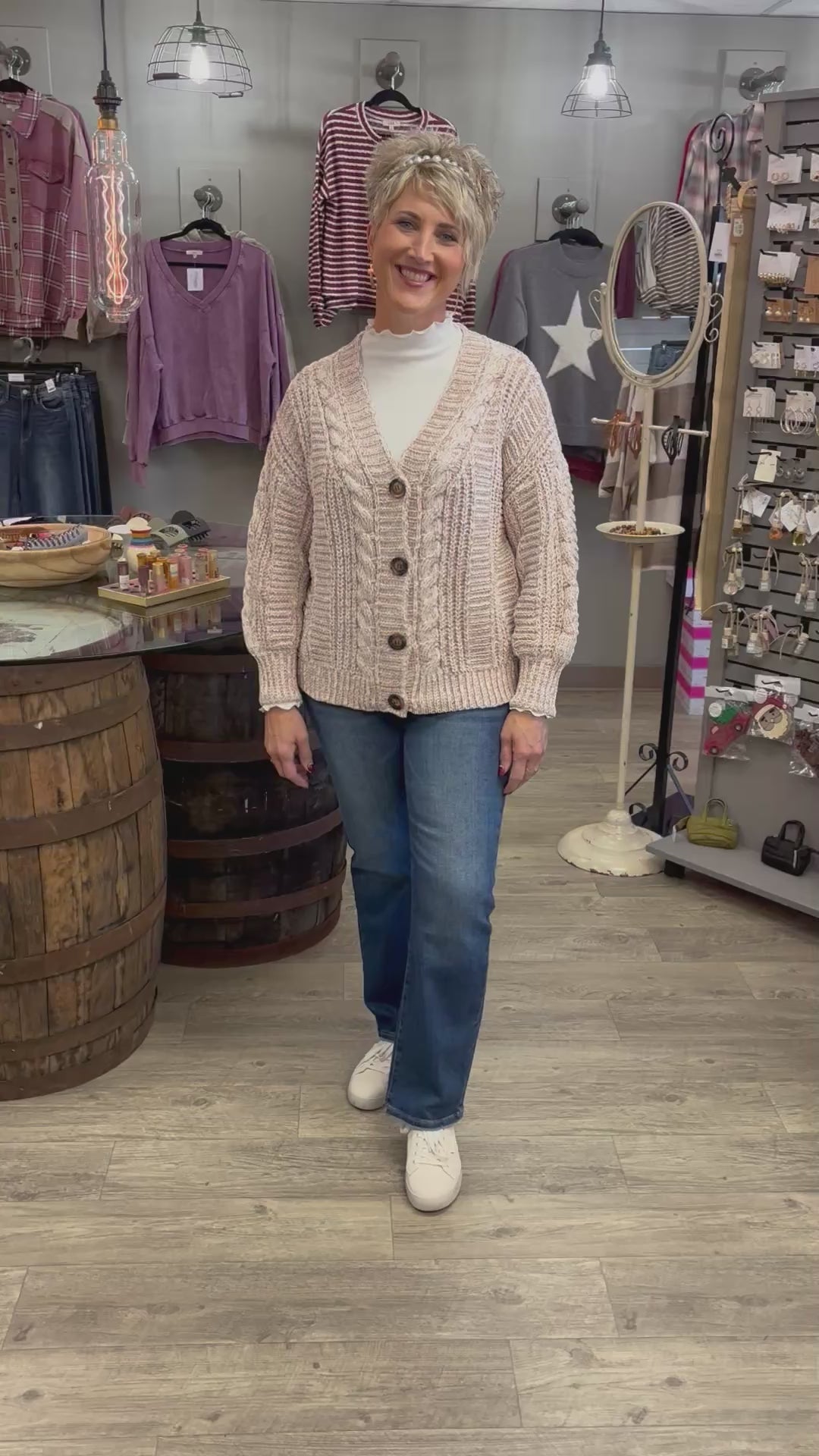 Sweet Snuggles Cable Knit Cardigan