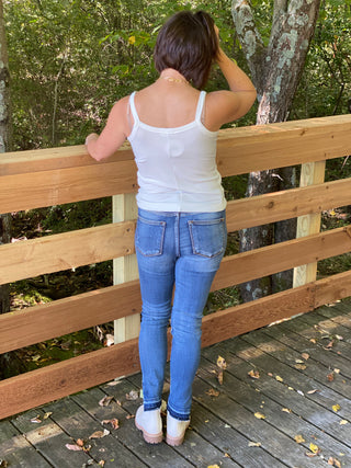 Zenana Ribbed Soft Rayon Cami-Tank Tops-Zenana-Evergreen Boutique, Women’s Fashion Boutique in Santa Claus, Indiana