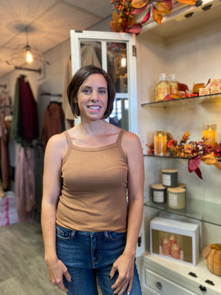 Zenana Ribbed Soft Rayon Cami-Tank Tops-Zenana-Evergreen Boutique, Women’s Fashion Boutique in Santa Claus, Indiana